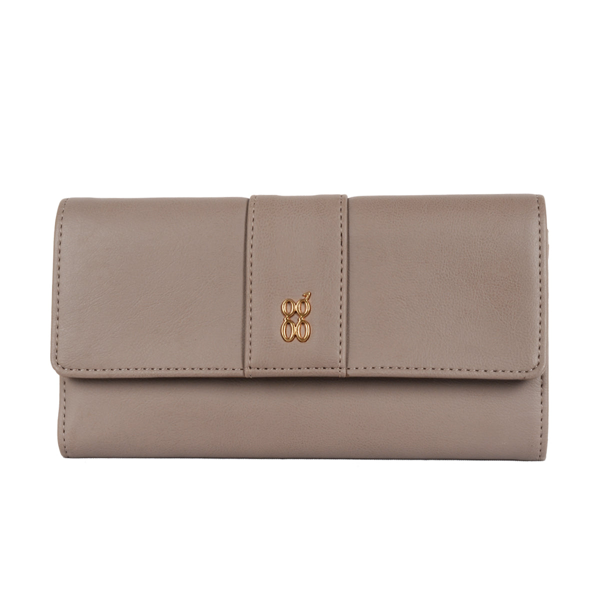 Nixon Beige Large Three Fold Wallet