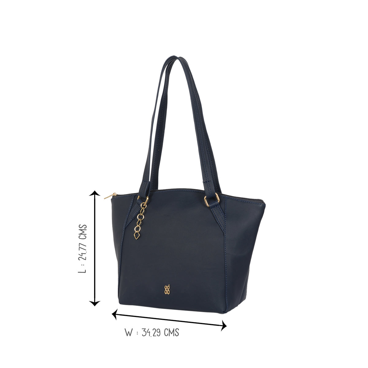 Alyssa Blue Medium Tote Bag
