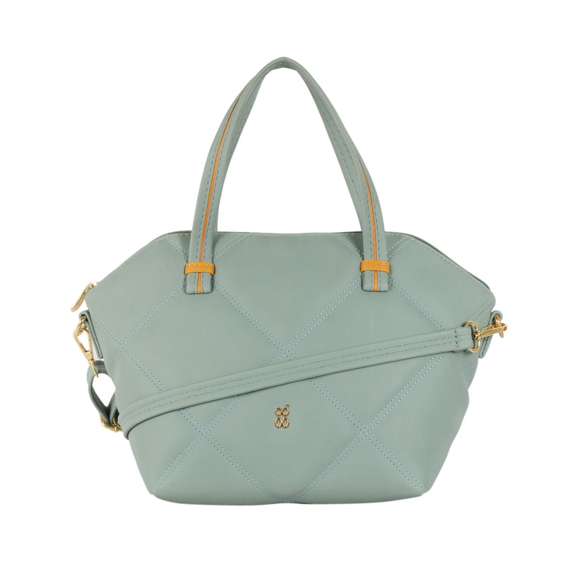 Basil Blue Medium Shoulder Bag
