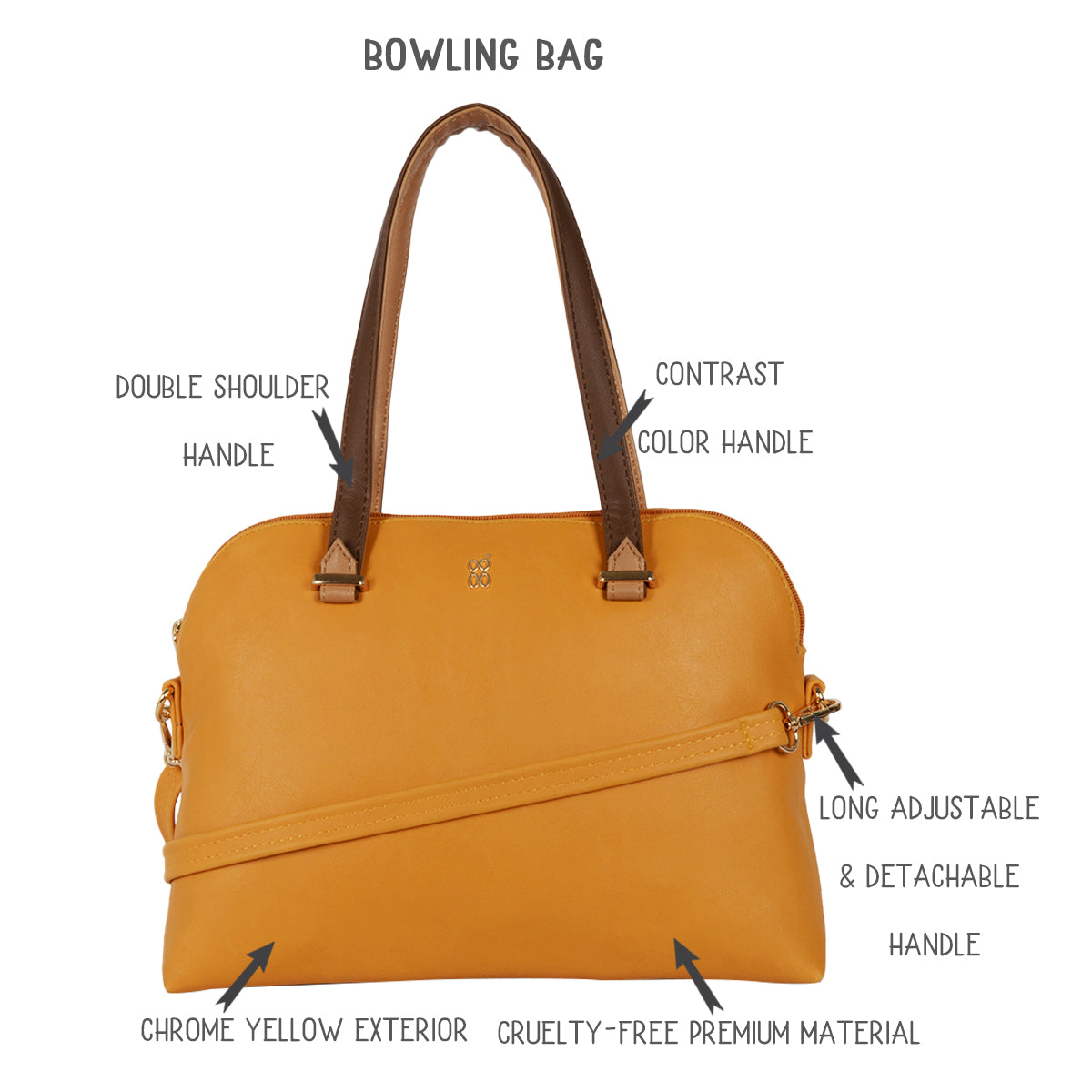 Crocus Yellow Medium Shoulder Bag