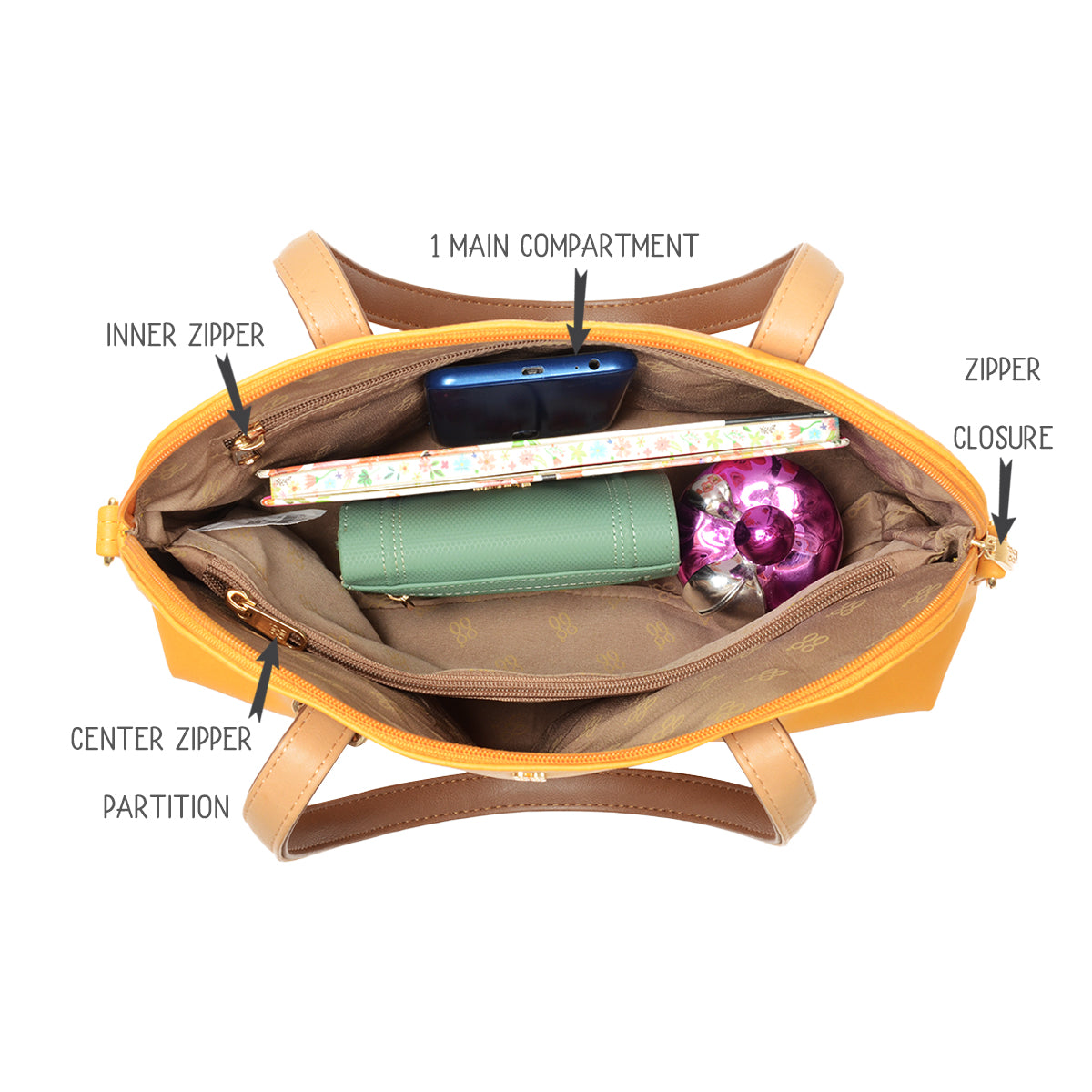 Crocus Yellow Medium Shoulder Bag