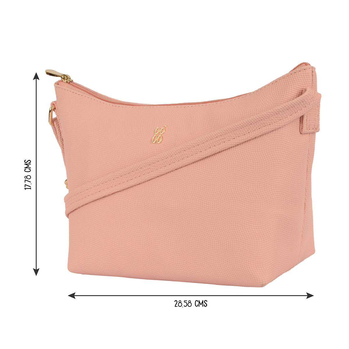 Kauko Rose Small Hobo Bag