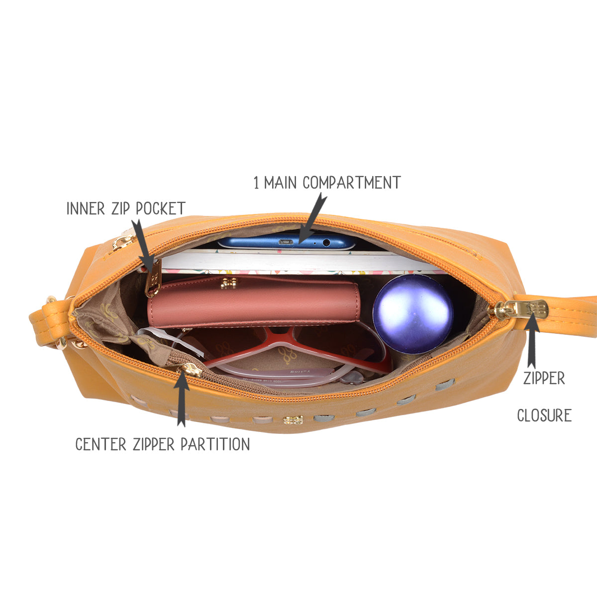 Router Yellow Small Hobo Bag