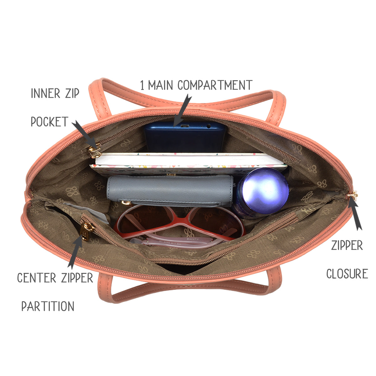 Seene Pink Medium Shoulder Bag