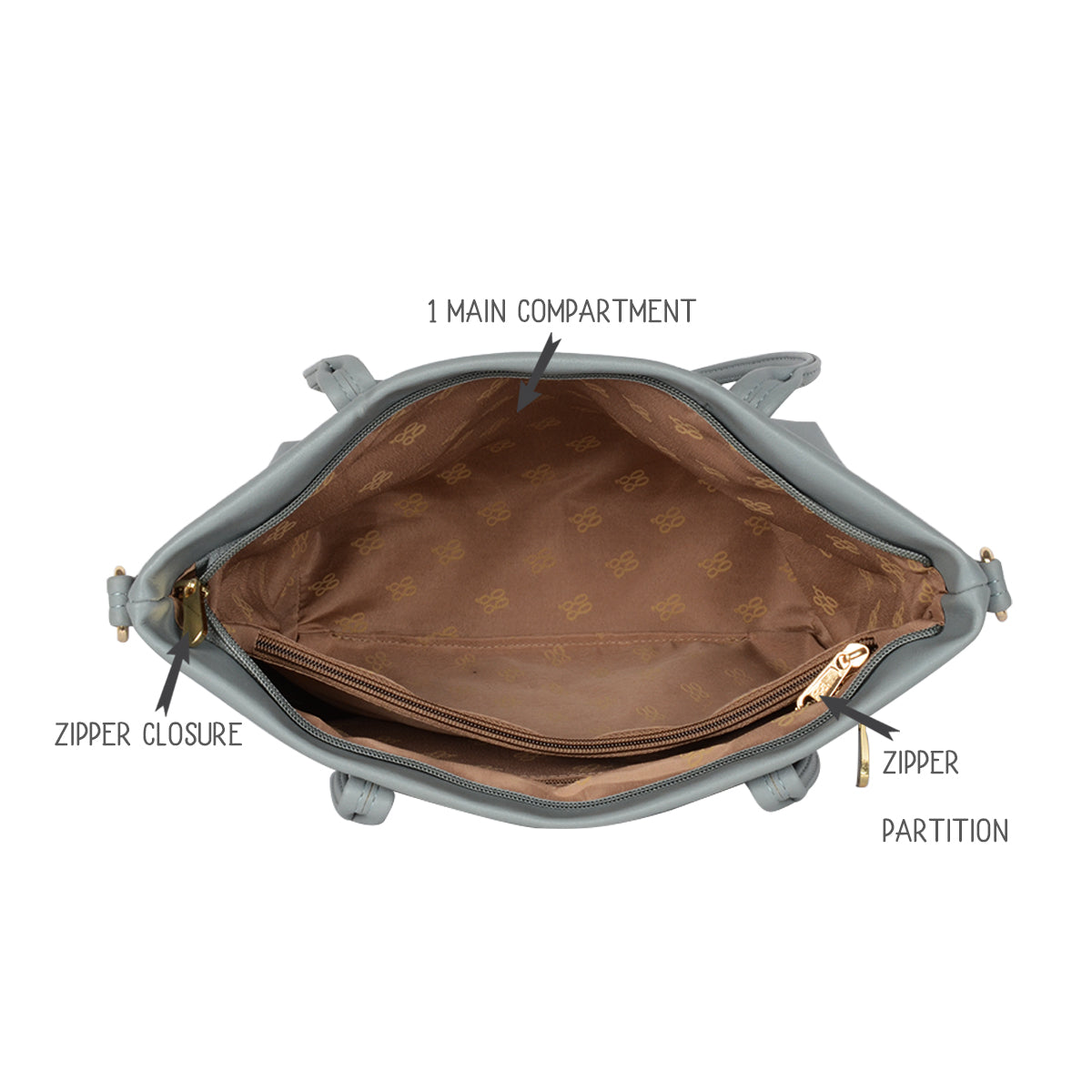 Wowo Blue Medium Tote Bag