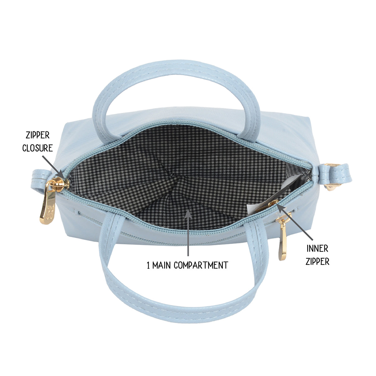 Alyssa Blue XS Satchel Sling Bags