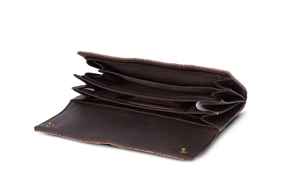 Accent Brown Oversize Two Fold Wallets