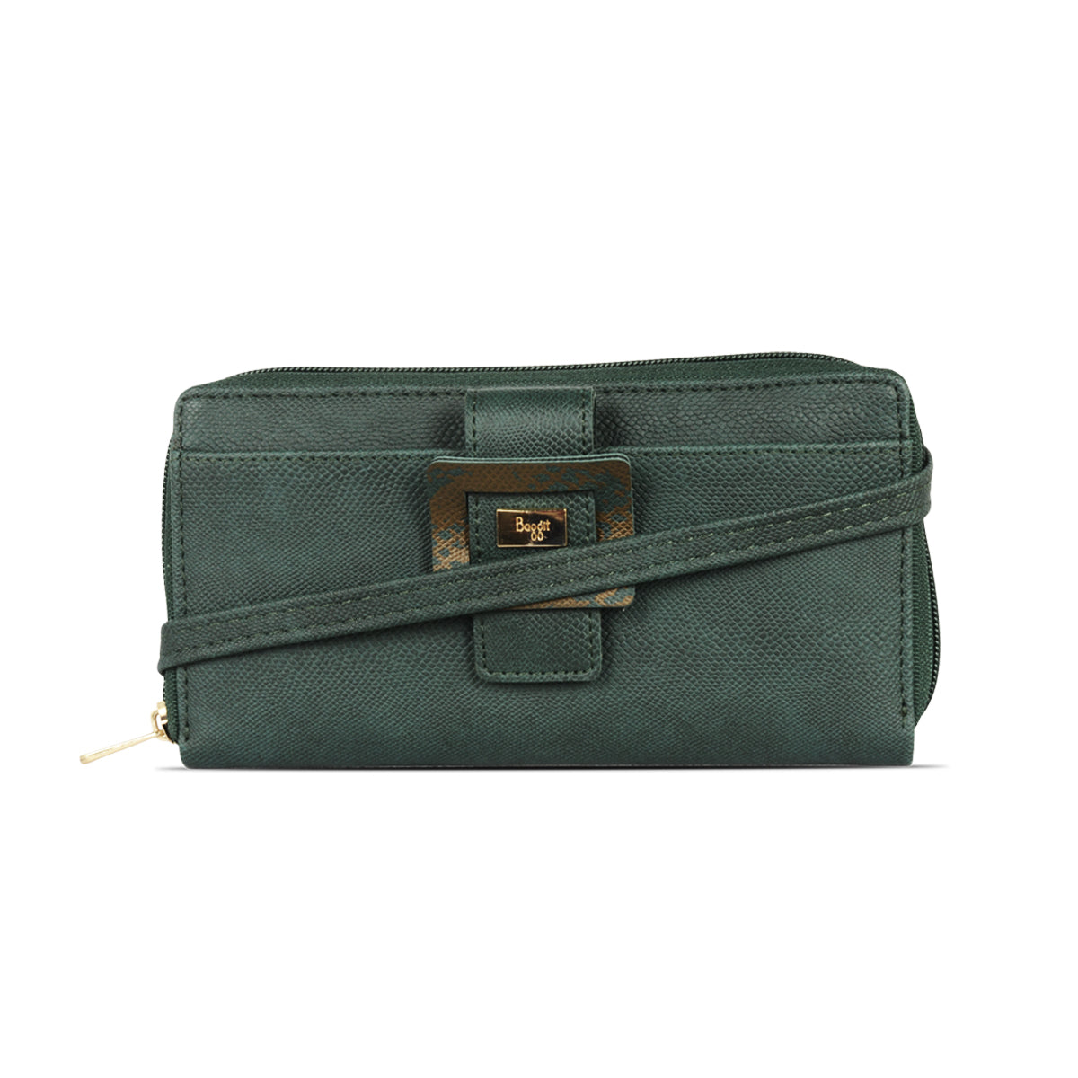 Media Green Large Ziparound Wallets