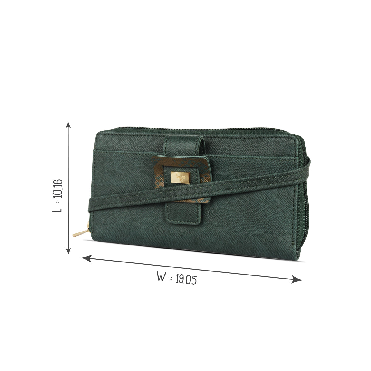 Media Green Large Ziparound Wallets