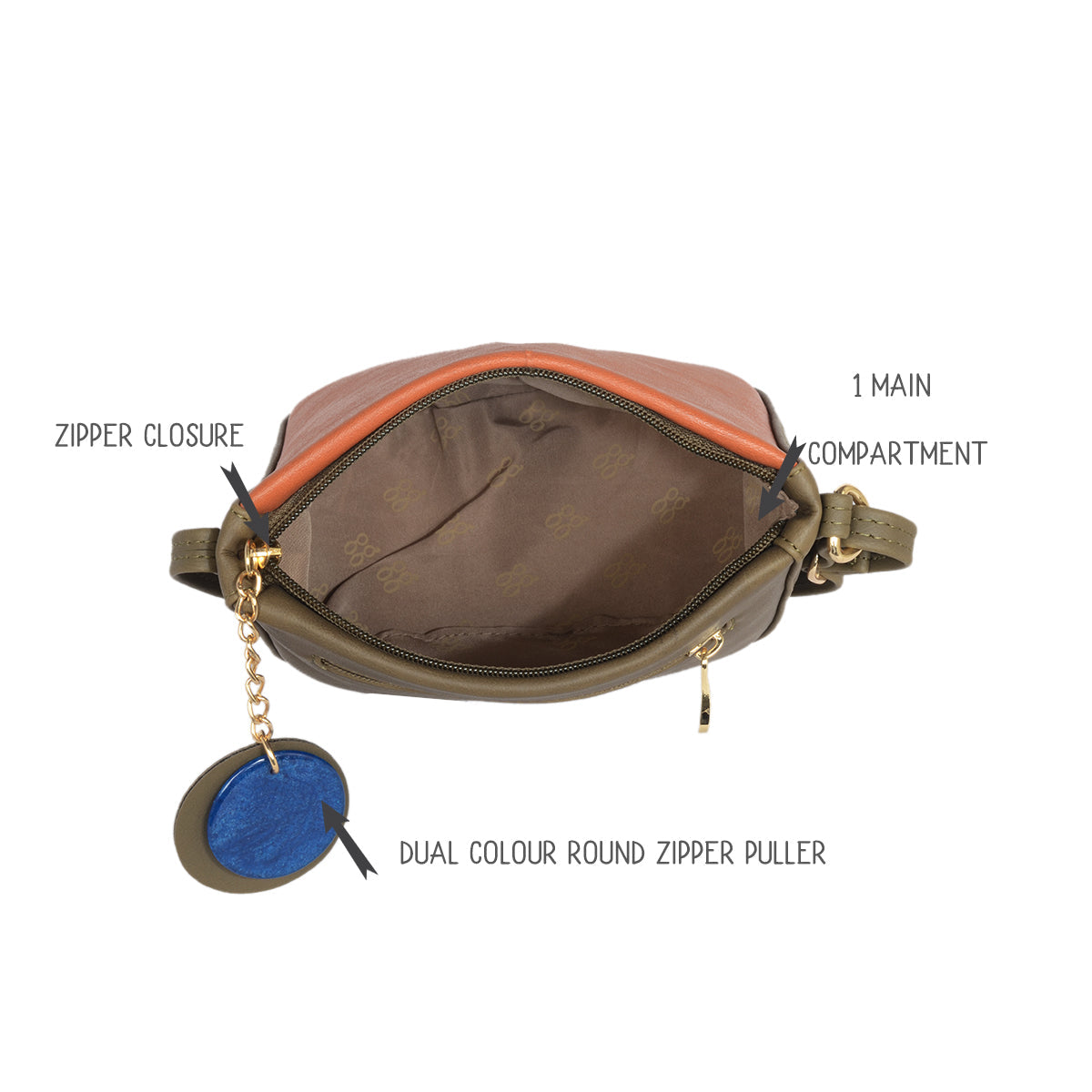 Prez Tan Small Saddle Bags