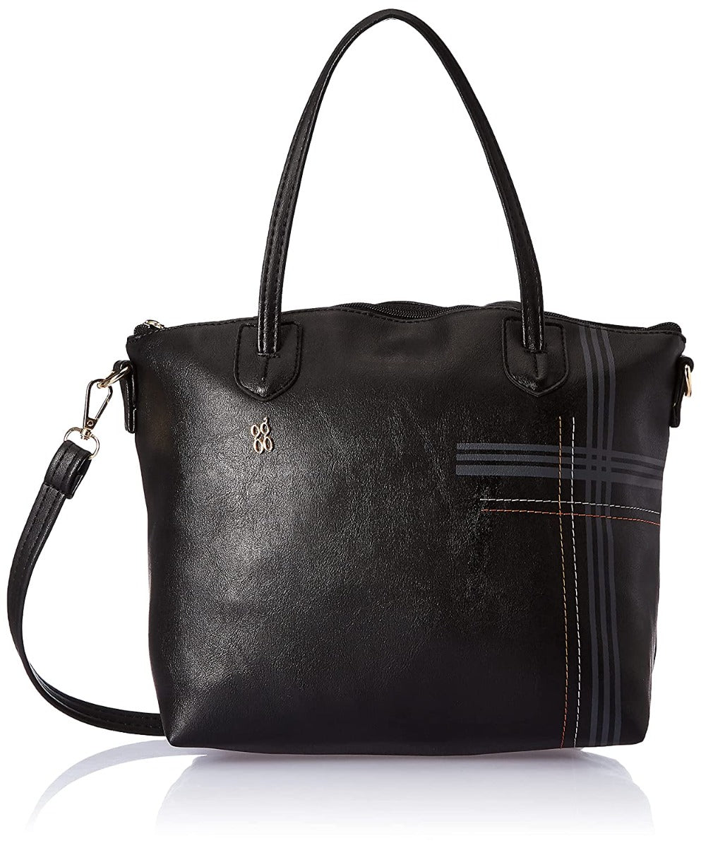 Curb Black Medium Satchel Bag