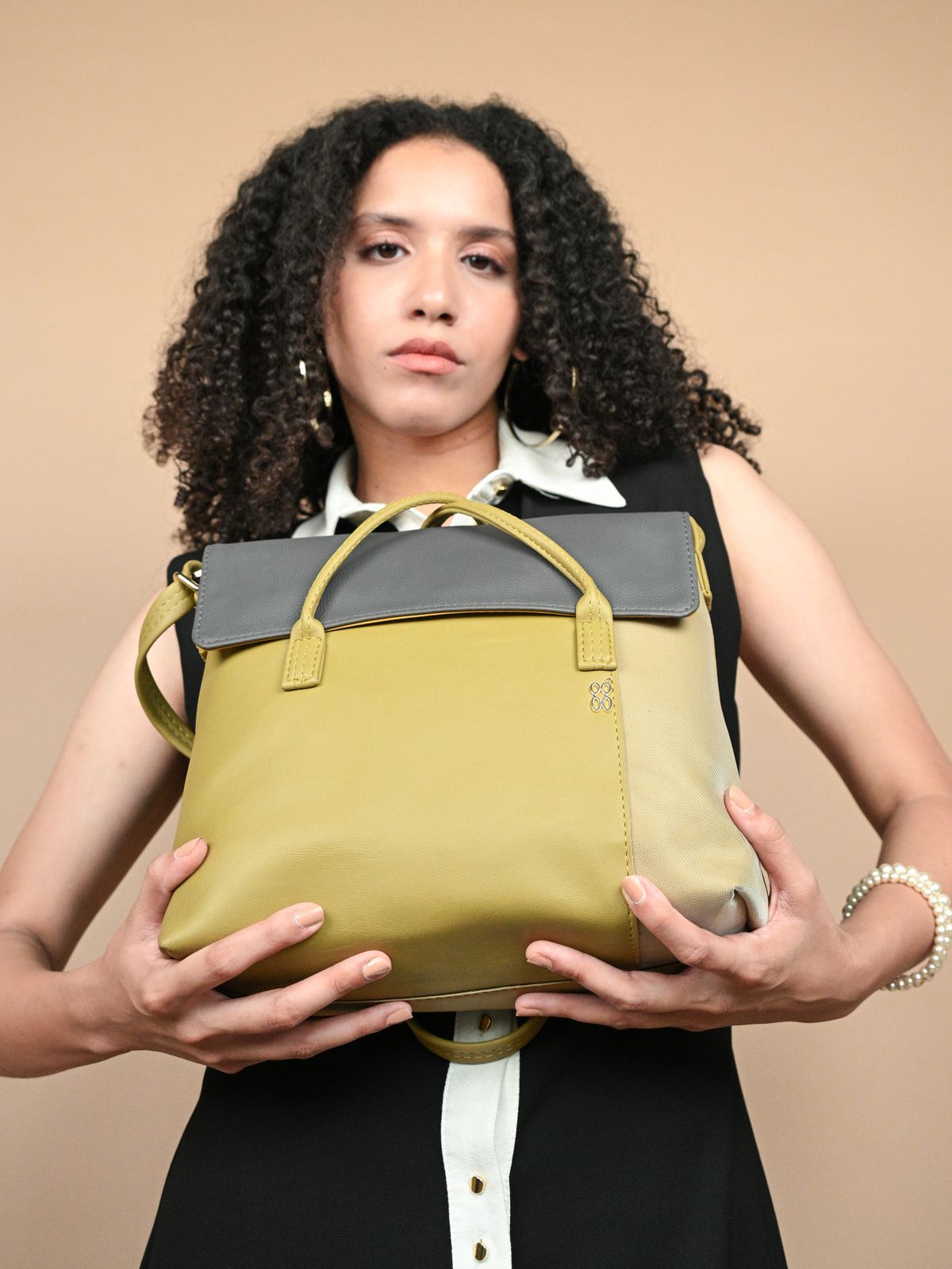 Abeline Yellow Medium Satchel Bag