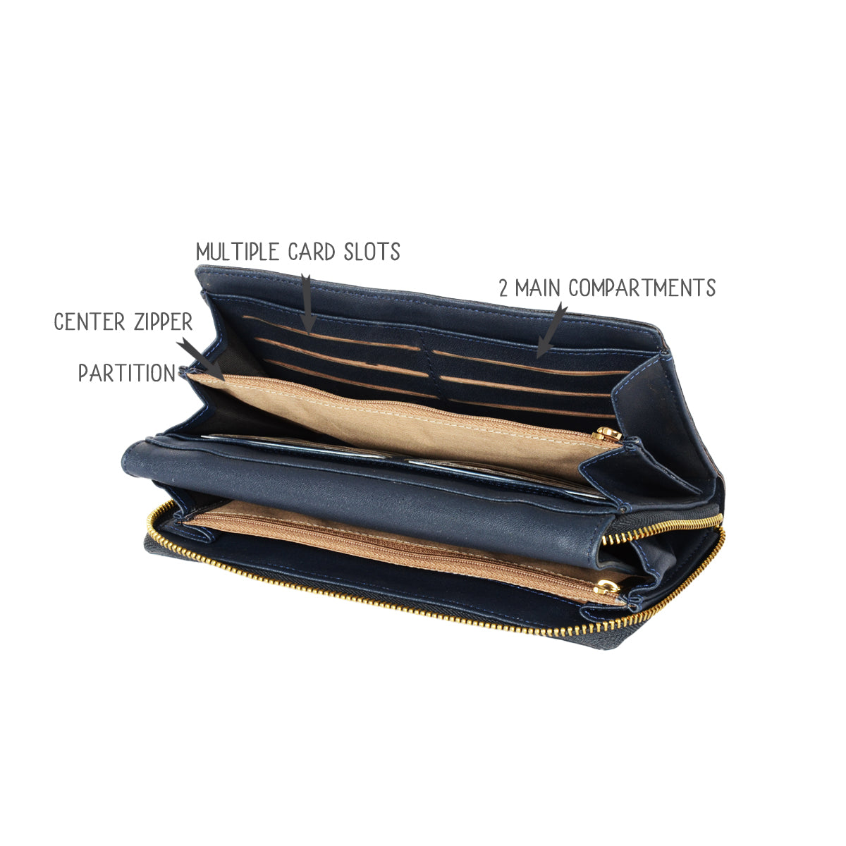 Soph Blue XL Ziparound wallets