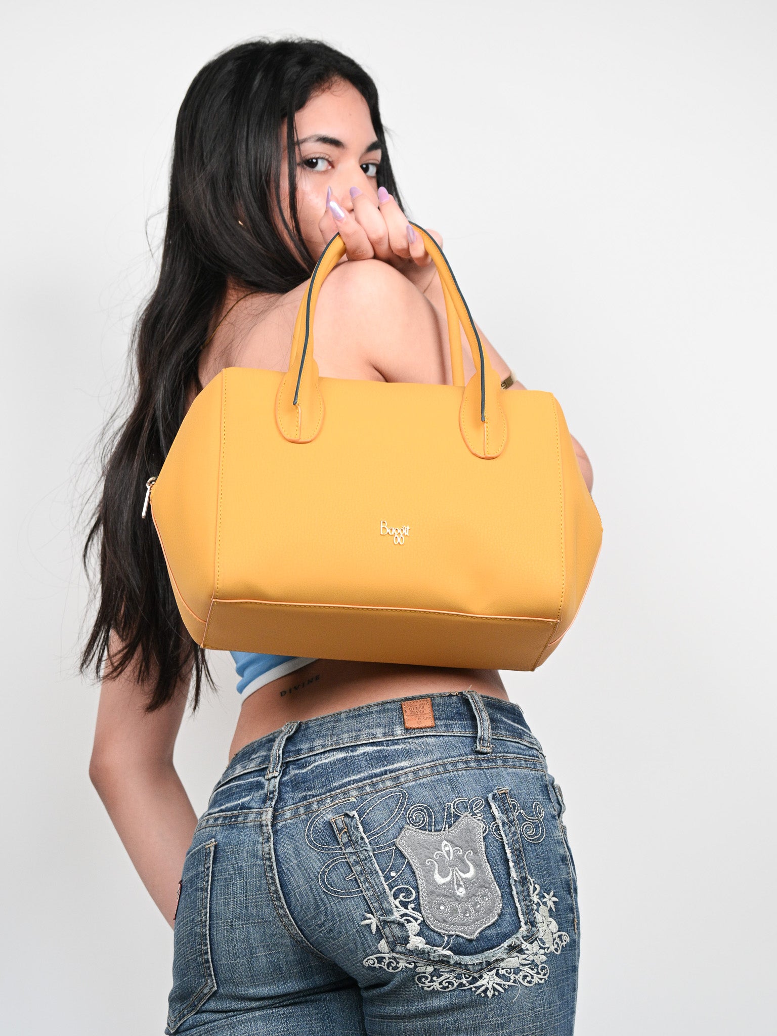 Daper Yellow Medium Duffel Bag