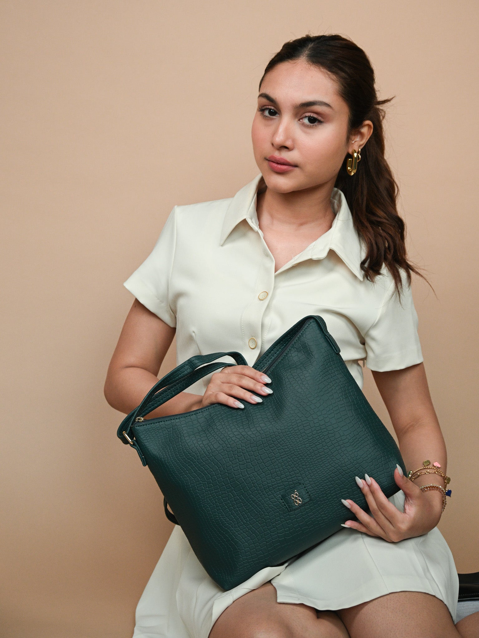 Axel Green Medium Hobo Bags