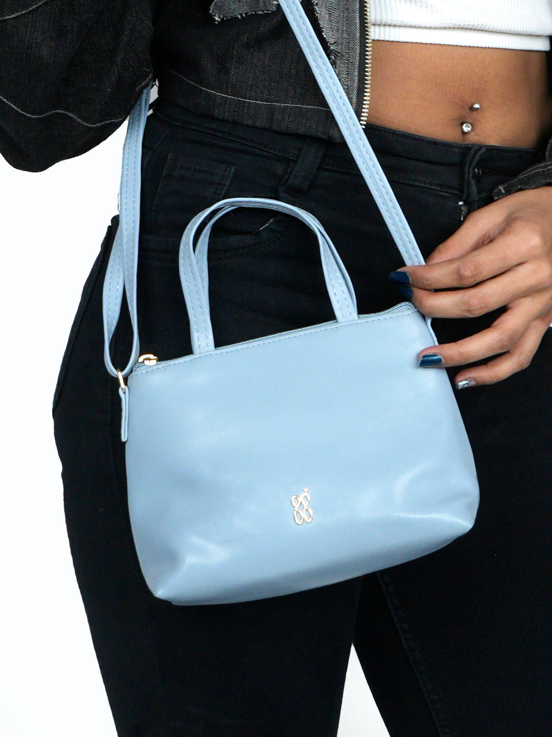 Alyssa Blue XS Satchel Sling Bags