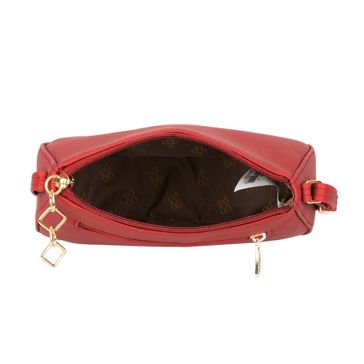 Brianna Red Large Saddle Sling Bag