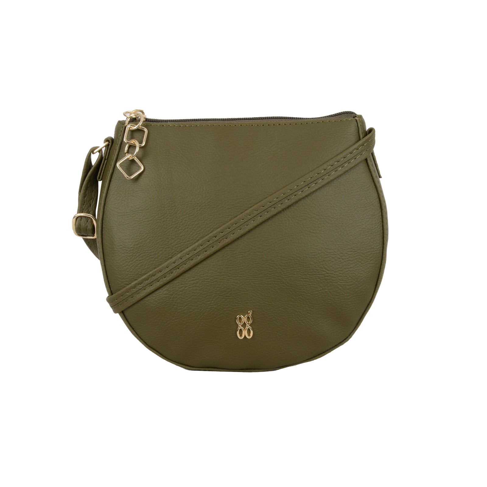 Brianna Green Large Saddle Sling Bag