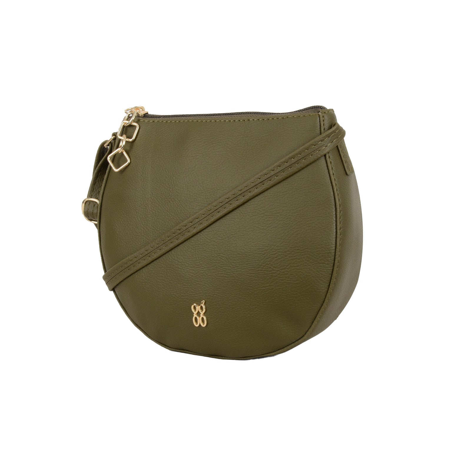 Brianna Green Large Saddle Sling Bag