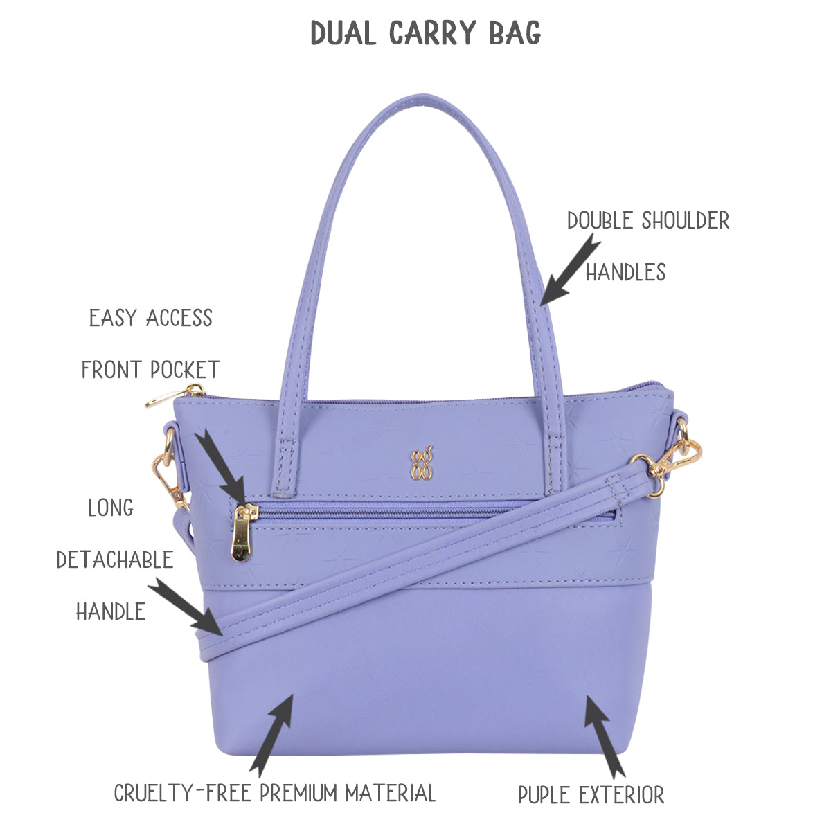 Tinal Purple Small Tote