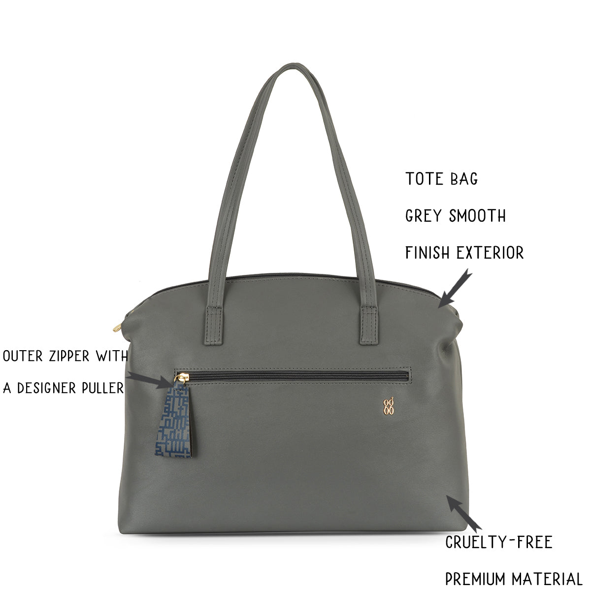 Clumpy Grey Large Bags