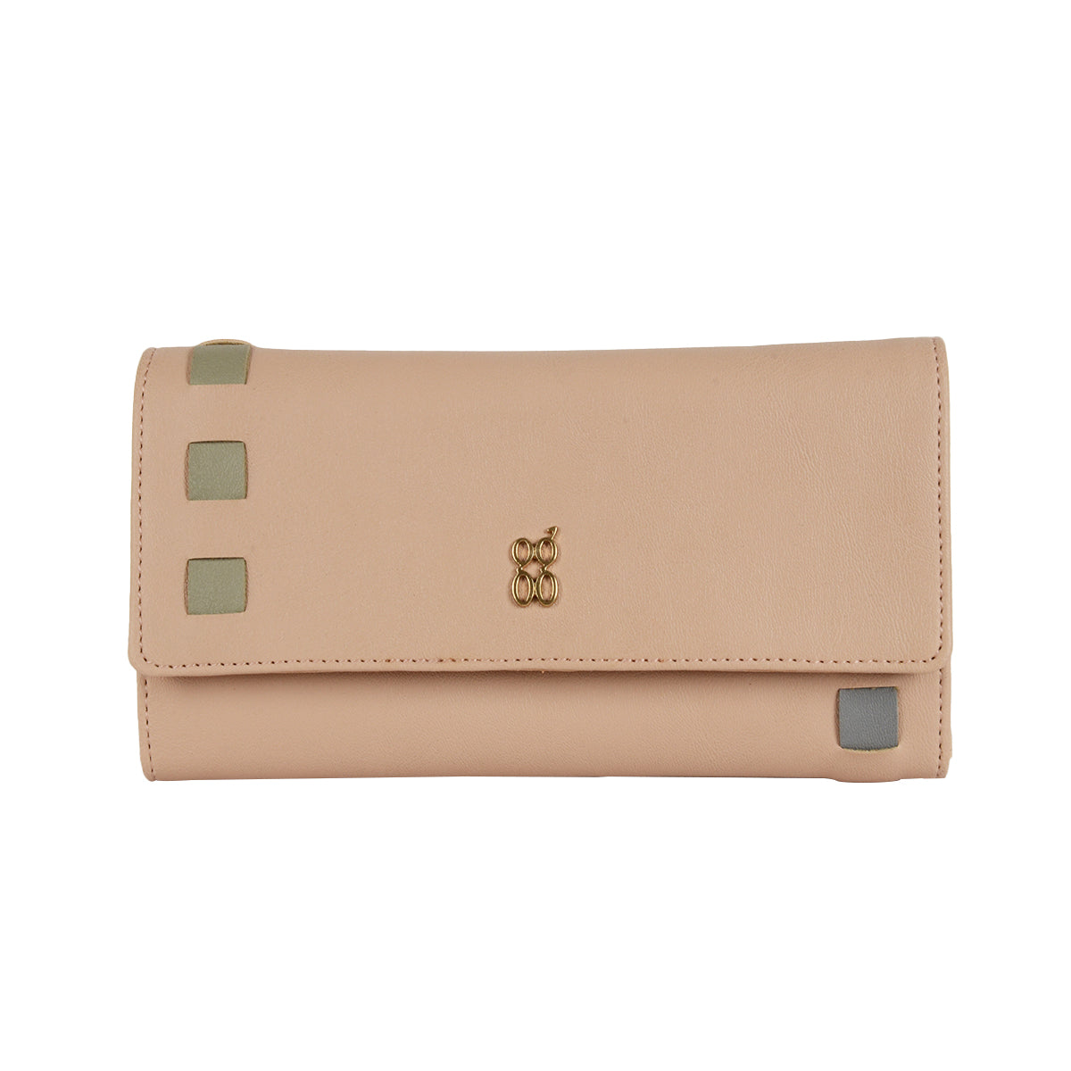 Tale Beige Large Three Fold Wallet