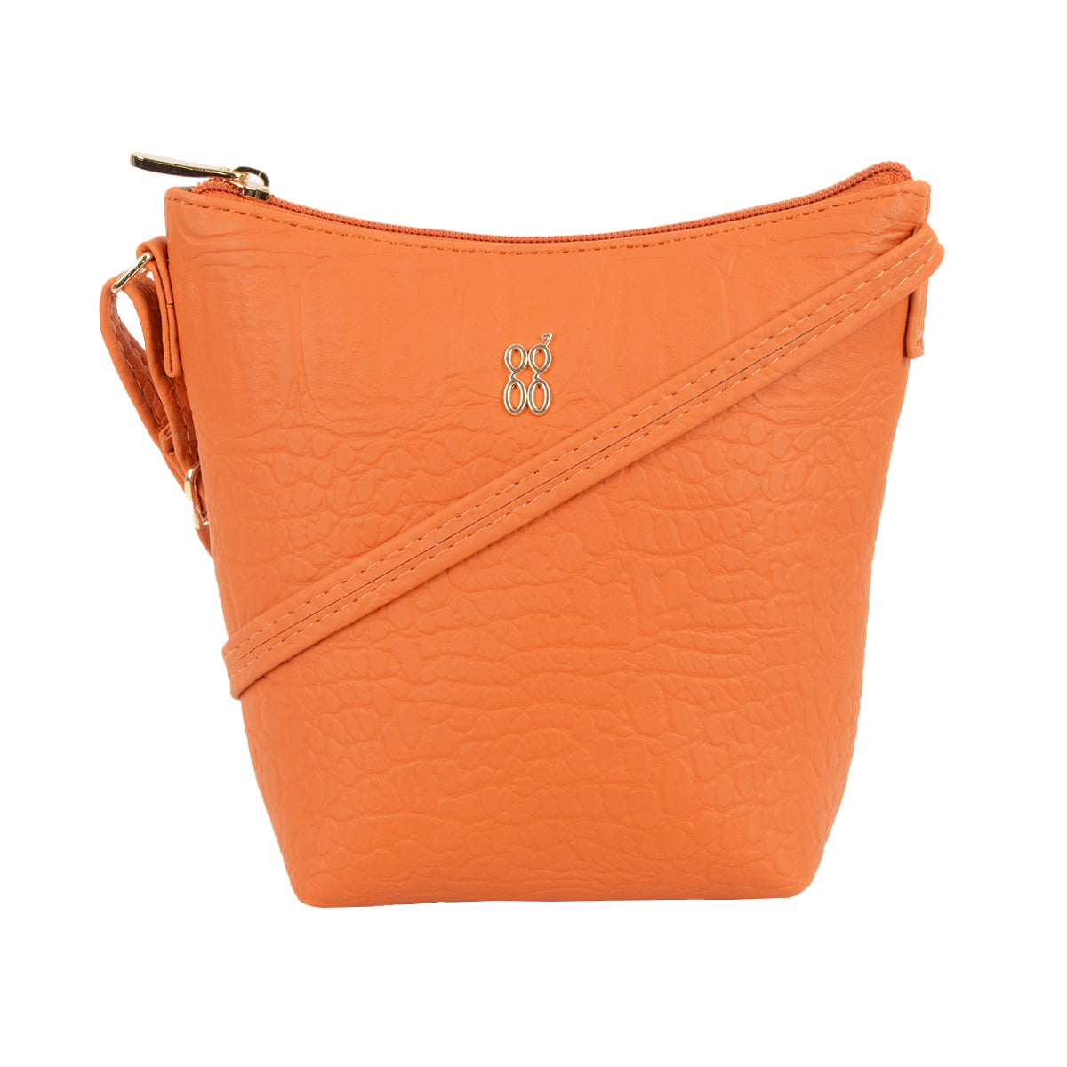 Soulful Orange Small Hobo Sling Bag