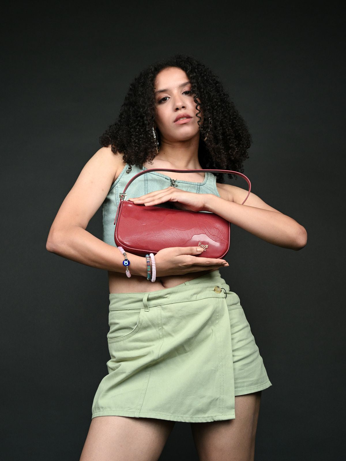 Baggu Red XS Satchel Sling Bags