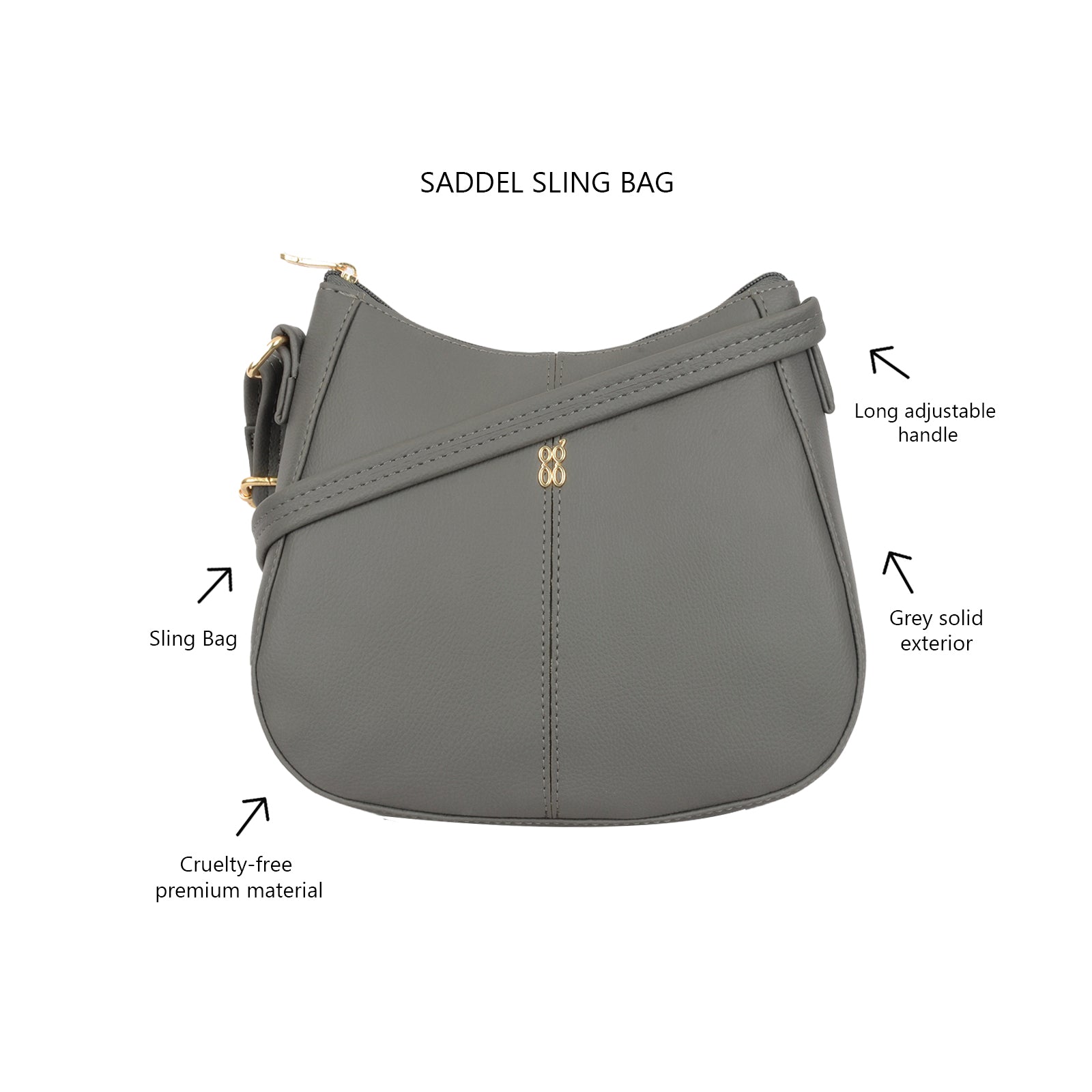 Pomi Grey Small Bags