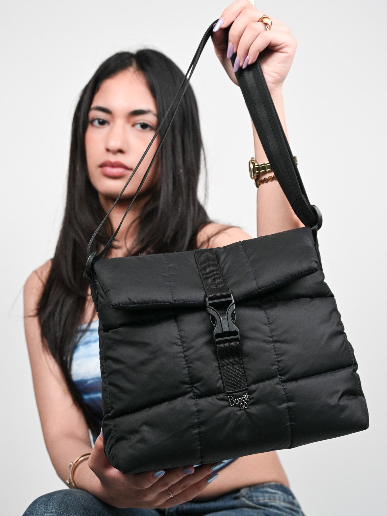 Arket Black Medium Tote Bags