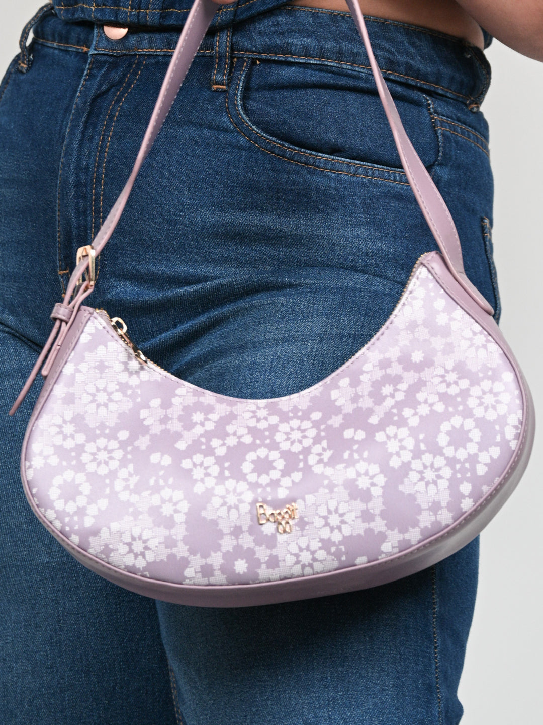 Dainty Pink Small Baguette Bags