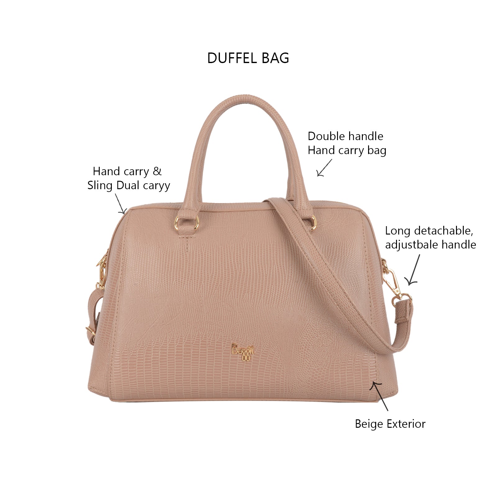 Exposid Beige Medium Bags