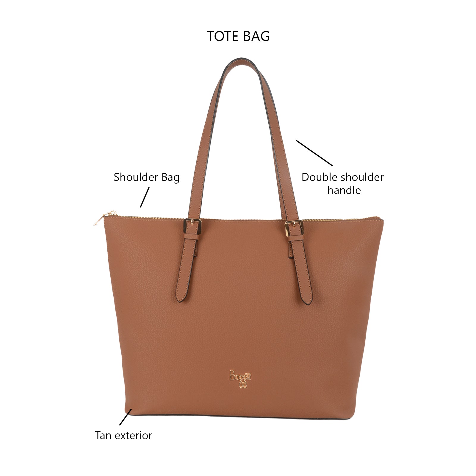 Sharp Tan Large Laptop Tote