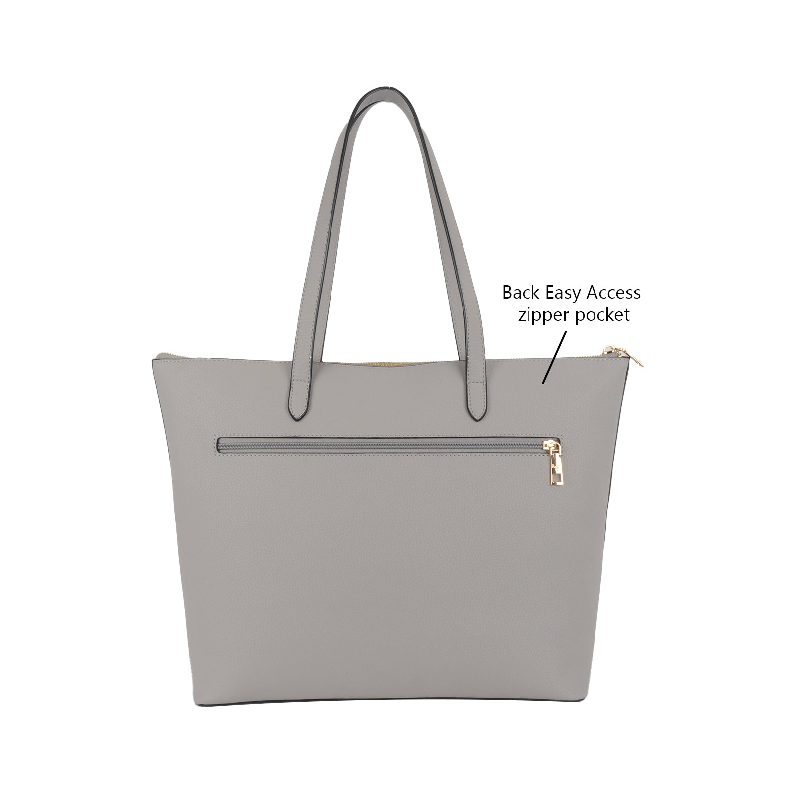 Sharp Grey Large Laptop Tote