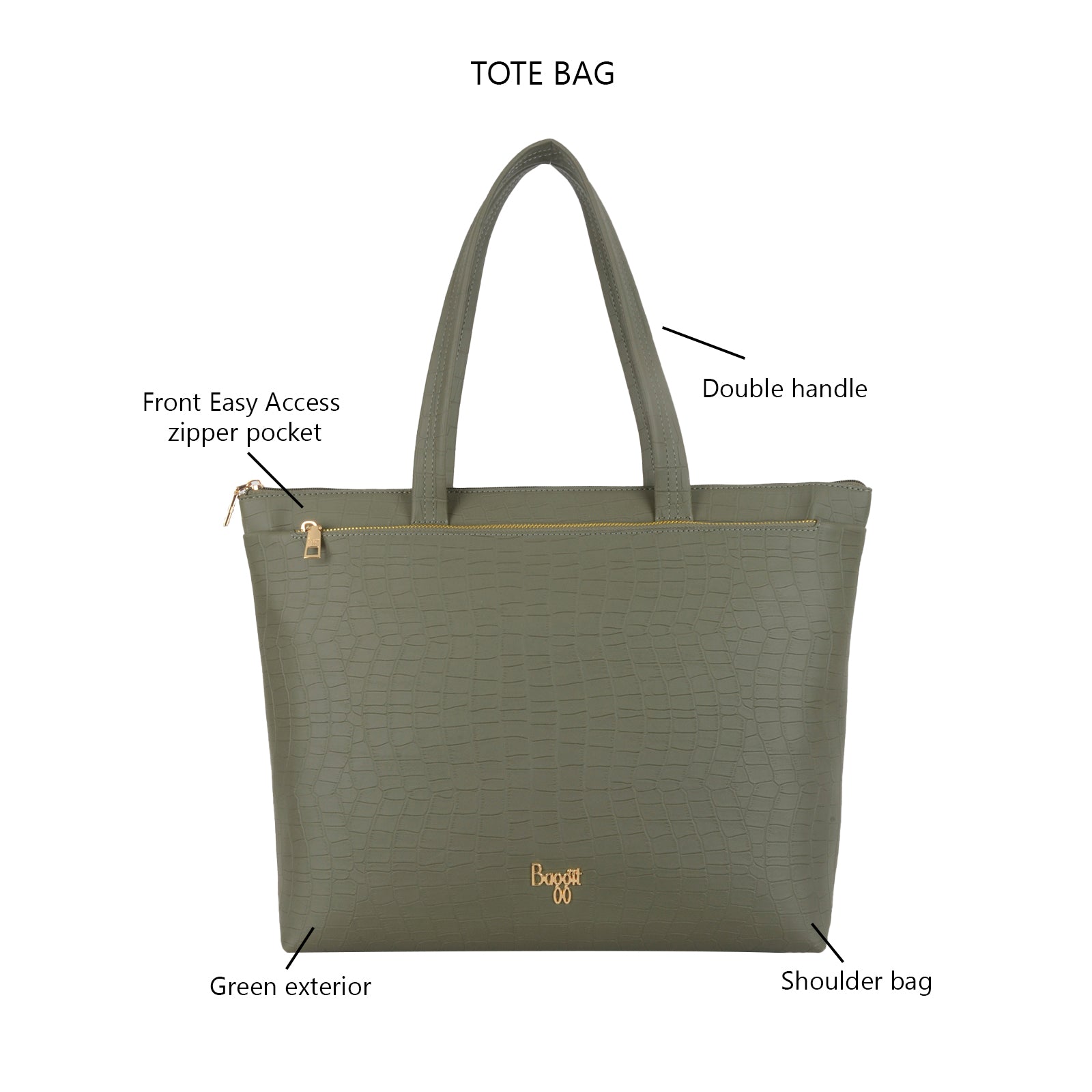 Goal Green Large Laptop Tote