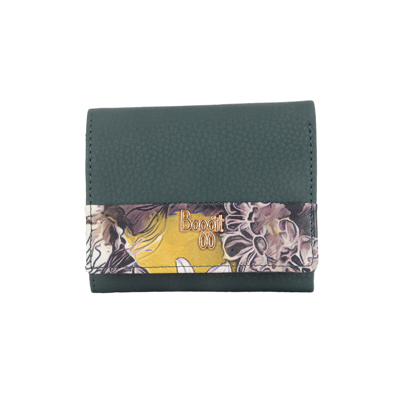 Dior Green Small Three Fold Wallets