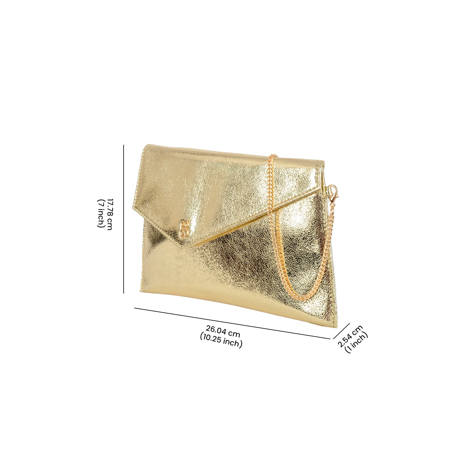 Also Gold Extra Small Clutch