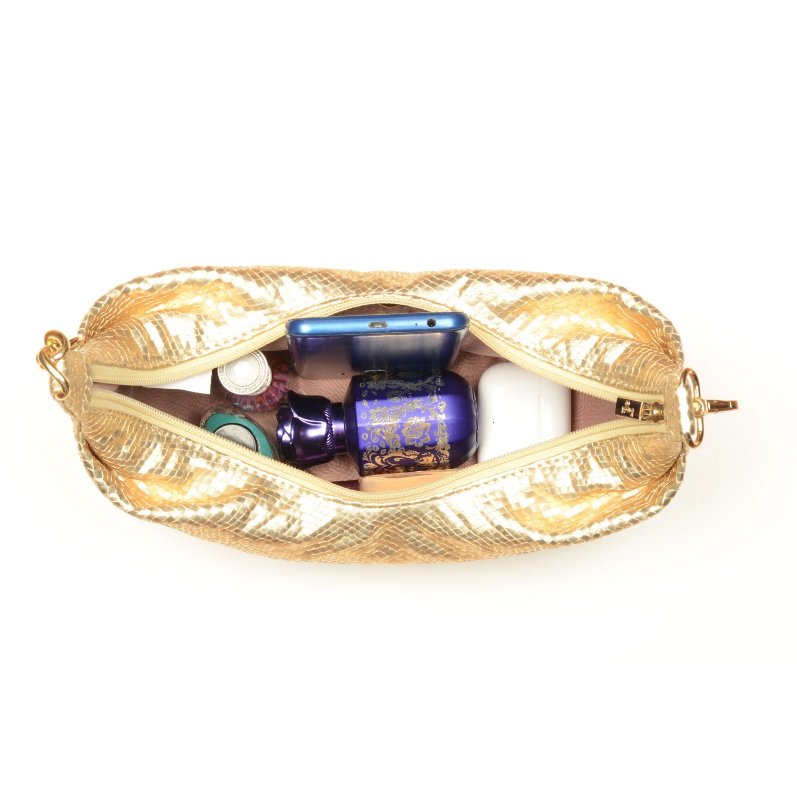 Raffles Gold Extra Small Hobo Bag