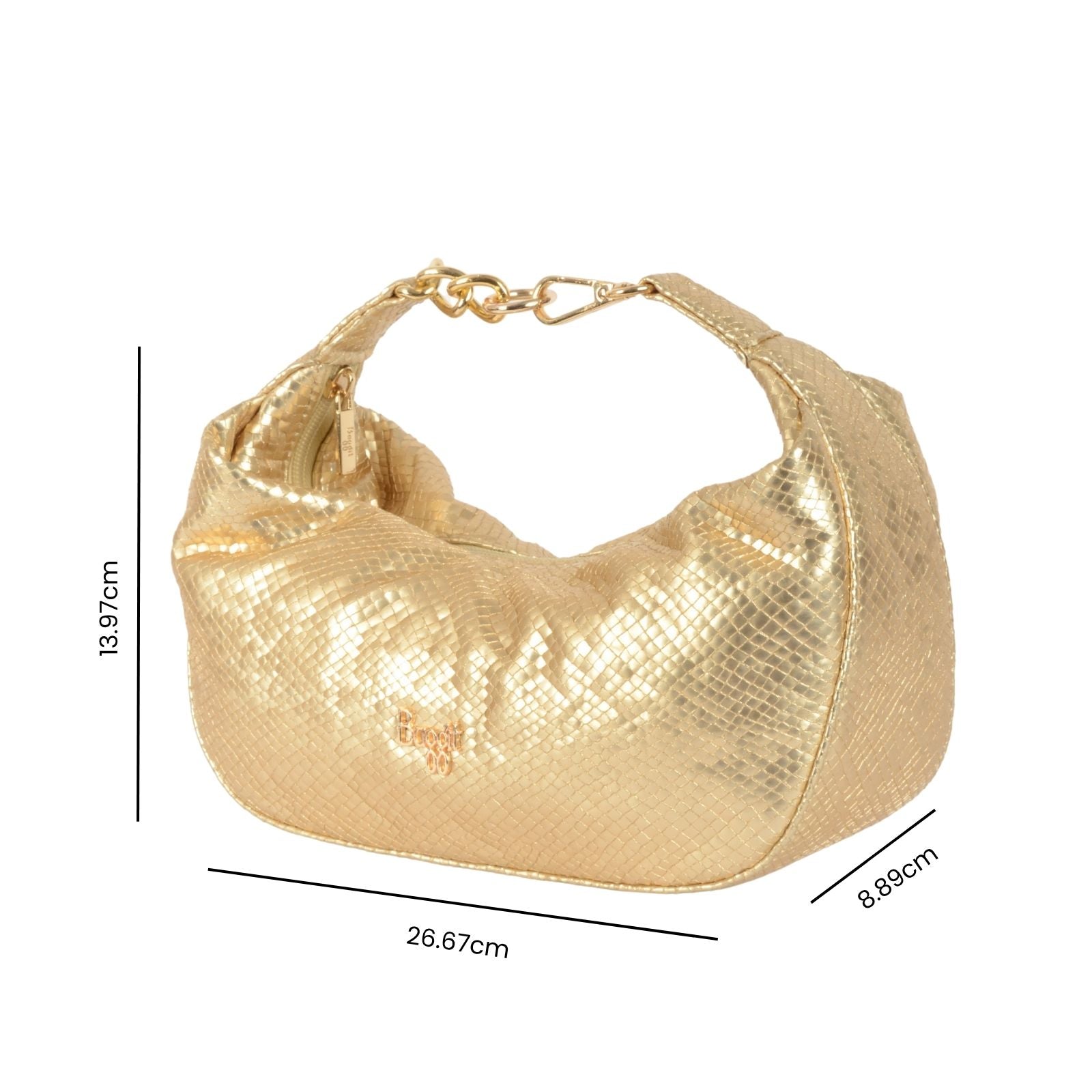 Raffles Gold Extra Small Hobo Bag