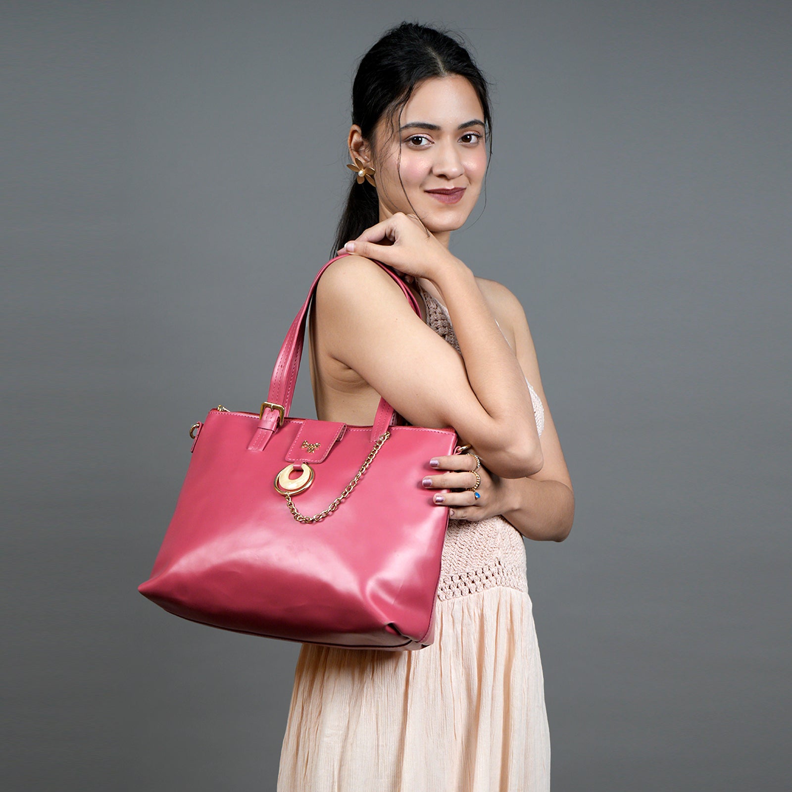 Noto Pink Medium Tote Bag