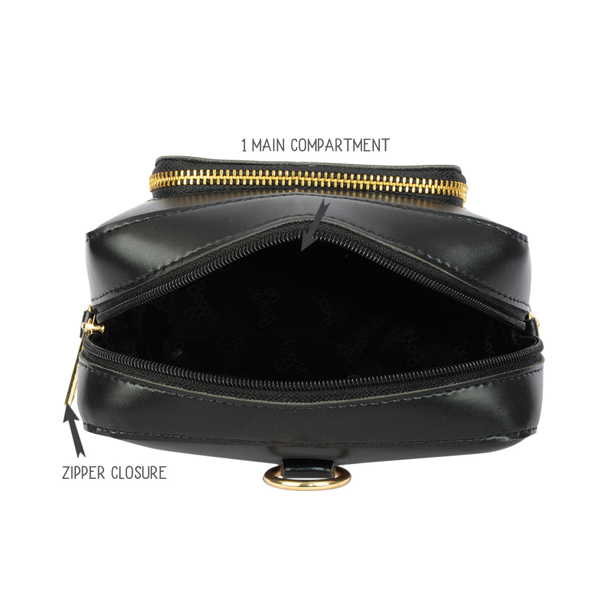 Bamboo Black Xs  Sling Bag