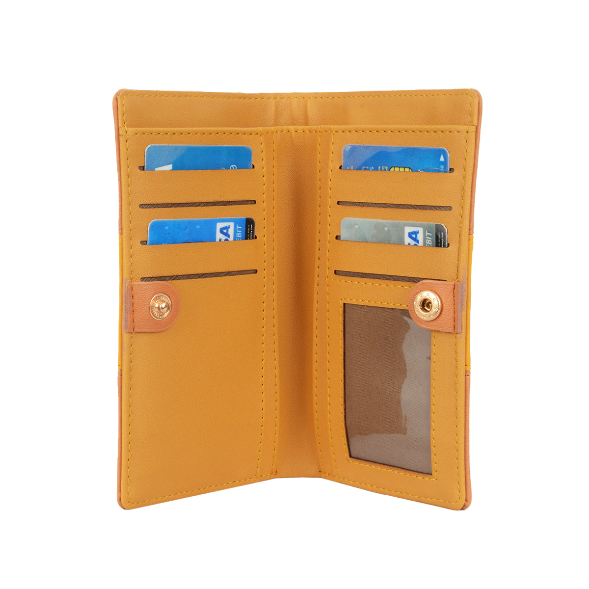 Ace Orange Medium Two Fold Wallets