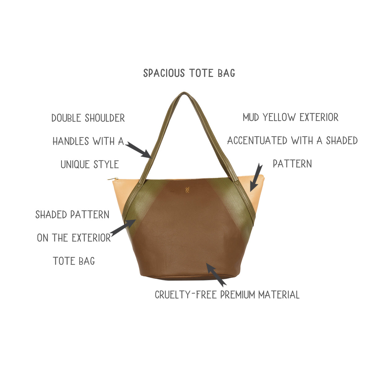 Slogan Yellow Large Tote Bags