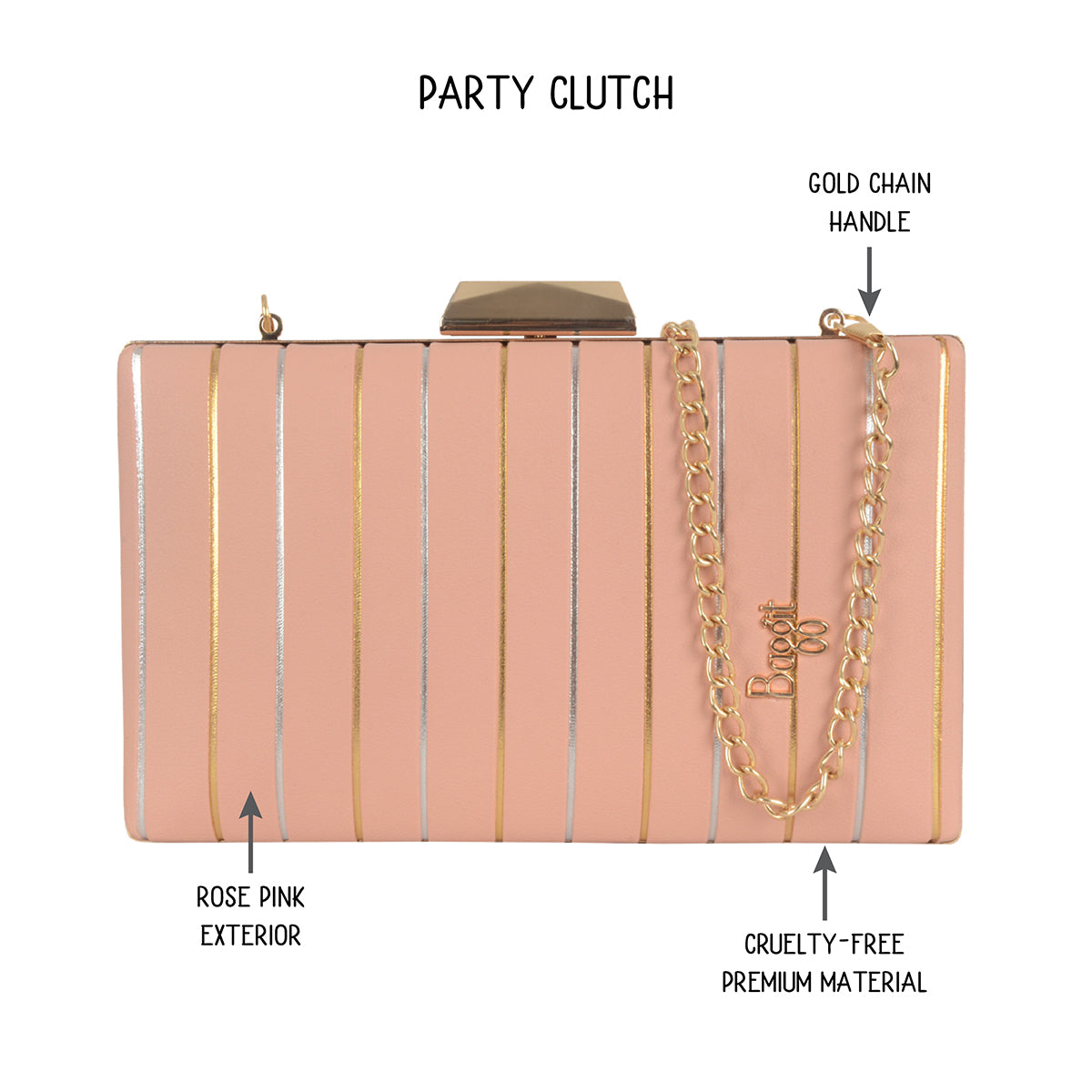 Brow Pink XXS Clutch Bags