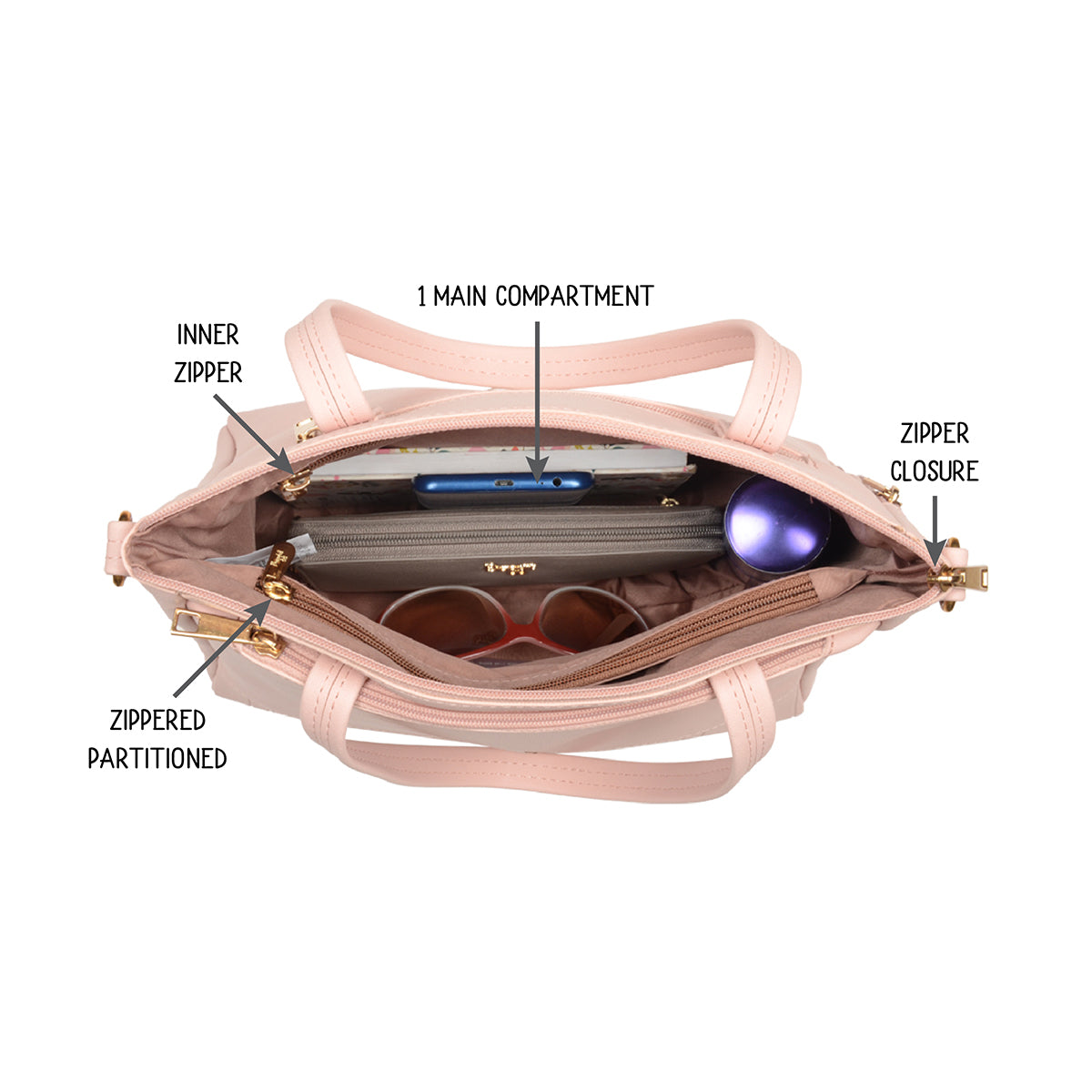 Misho Rose Medium Tote Bags