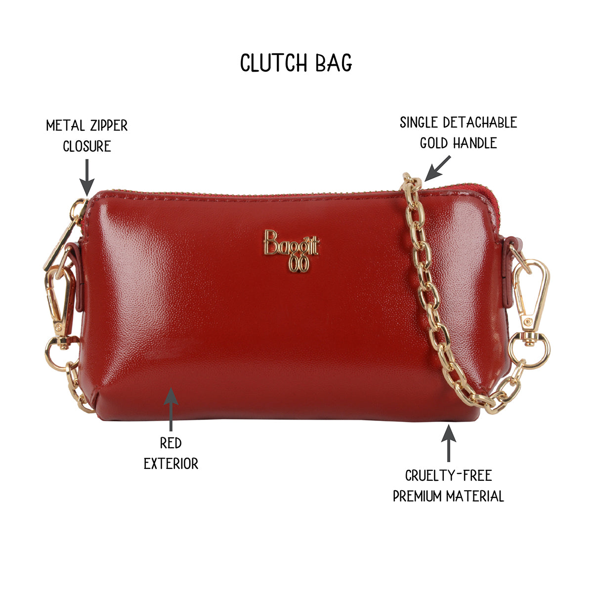 Toy Red XS Clutch Bags